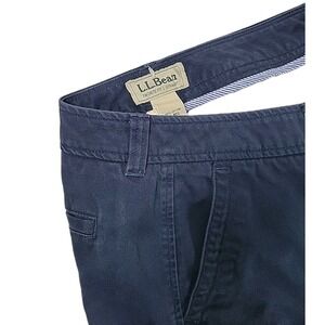 LL Bean Womens Pants Capris Cropped Classic Fit‎ Straight Leg SIZE 10 BLUE